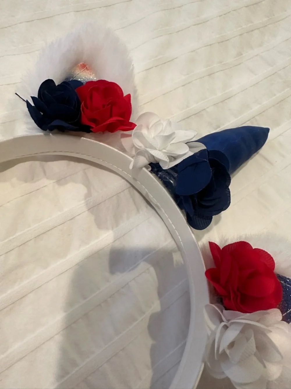 4 of July American flag colors unicorn headband